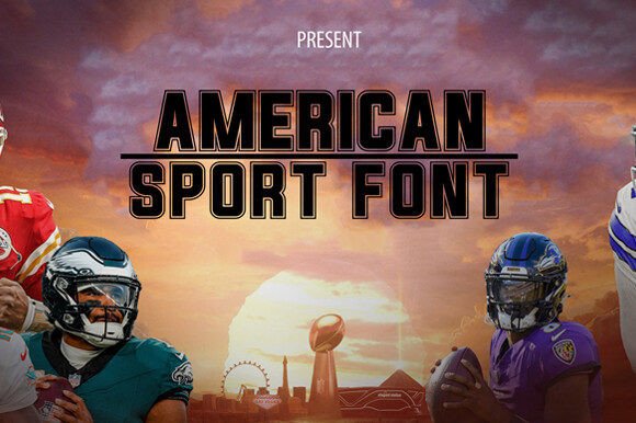 American Sport Font for Dynamic Web Design