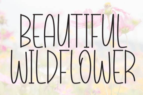 Beautiful Wildflower: A Playful Display Font for Web Design
