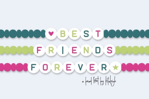 Best Friends Forever Font for Handmade Creations