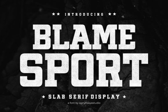 Blame Sport: A Dynamic Typeface for Modern Editorial Design