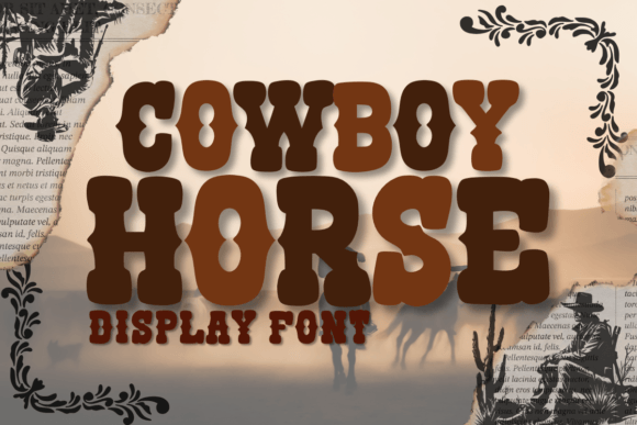Bring the Wild West to Your Brand with Cowboy Horse Font