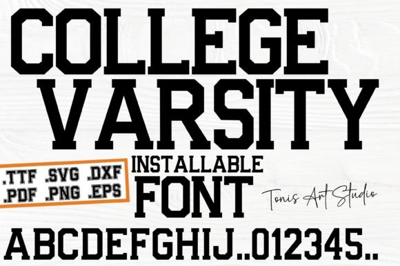 College Varsity Font Review for Real Projects