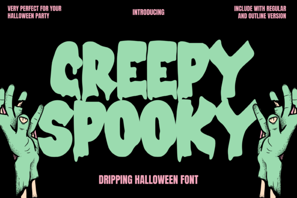 Creepy Spooky Font for Halloween Campaigns