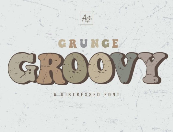 Grunge Groovy: A Vintage Font for Modern Editorial Design