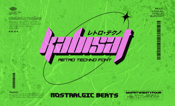 Kabisat: A Retro Techno Font for Bold Campaigns