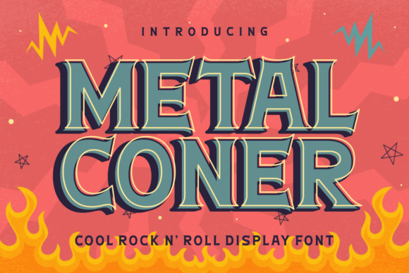 Metal Coner: A Rock-Inspired Display Font for Bold Web Design