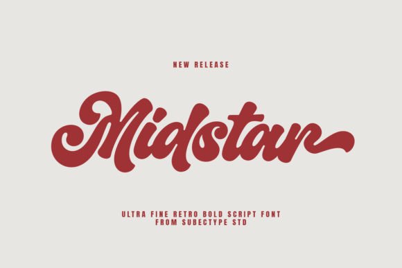Midstar: The Retro Script Font That Elevates Your Campaigns