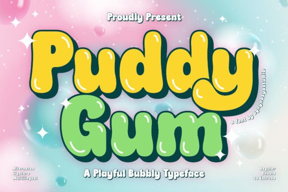 Puddy Gum Font for Business Branding