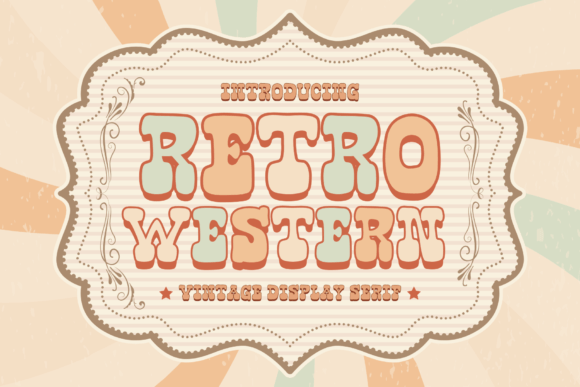 Retro Western Font for Modern Web Design