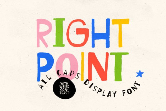 Right Point Font for Handmade and Craft Projects