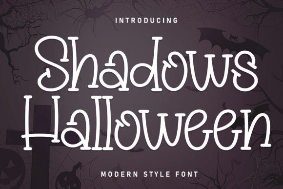 Shadows Halloween Font for Editorial Design
