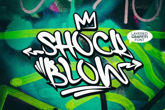 Shock Blow: A Bold Display Font for Creative Branding