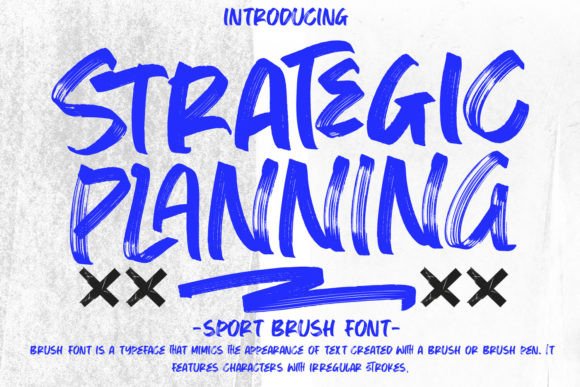 Strategic Planning Font for Editorial Design
