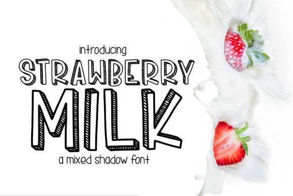 Strawberry Milk: A Playful Display Font for Digital Design