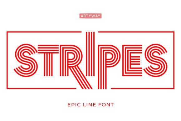 Stripes: A Bold Display Font for Digital Branding