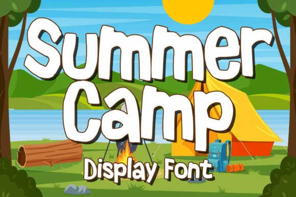 Summer Camp: A Playful Display Font for Editorial Projects