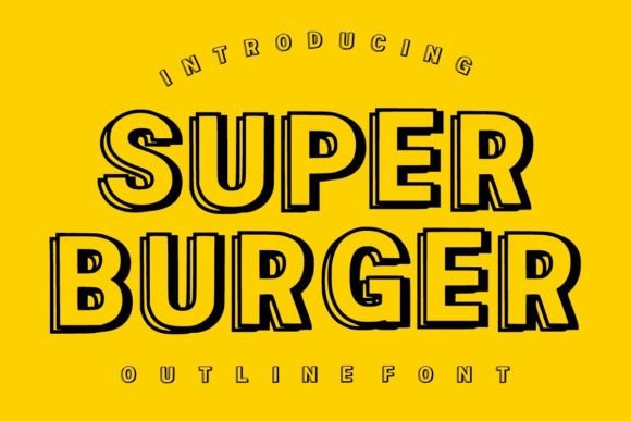 Super Burger: A Bold Display Font for Editorial Design