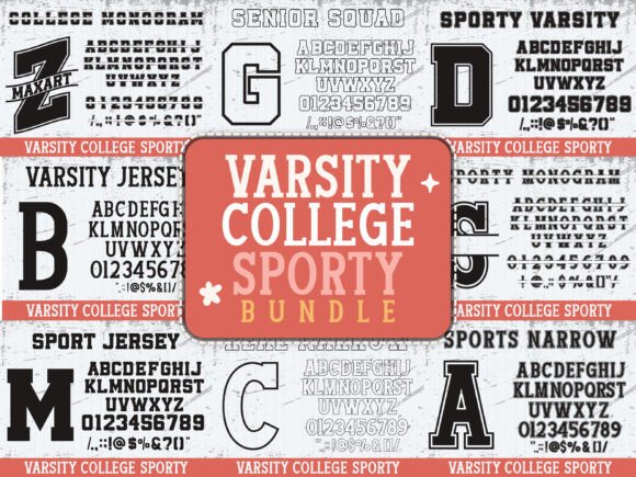 Varsity College Sporty Bundle Font for Bold Branding