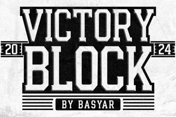 Victory Block Font for Bold Editorial Design