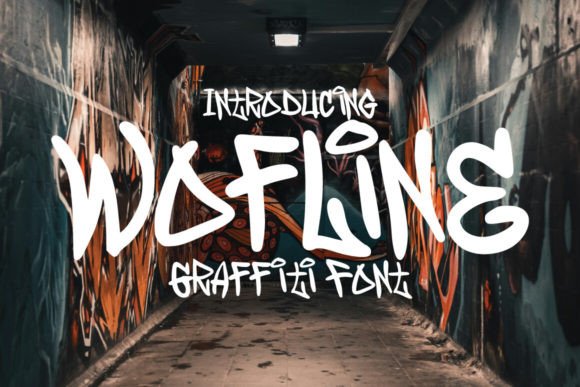 Wofline Graffiti: A Bold Display Font for Modern Web Design